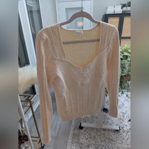 Heartloom Knit Sweetheart Neckline Top